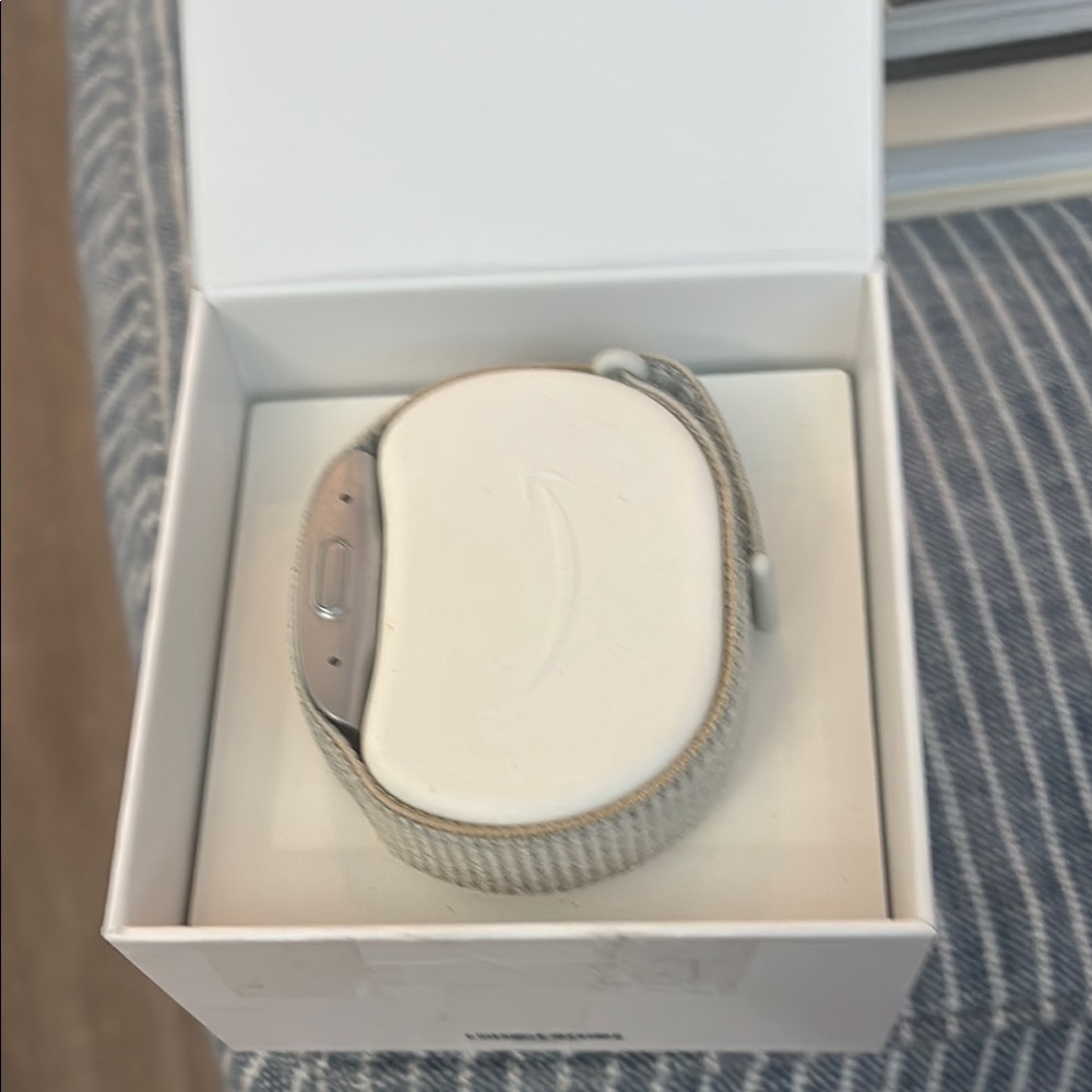 Smart Wearable with Silver Band Amazon halo activity trackable wear band